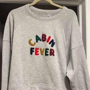 Lou & Grey Cabin Fever Gray Crew Neck Sweater